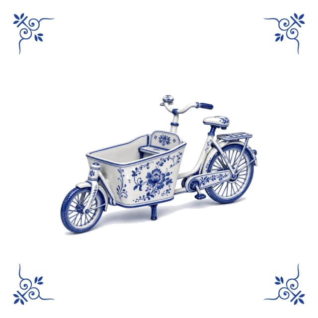 Bakfiets, Delfts blauw tegeltje