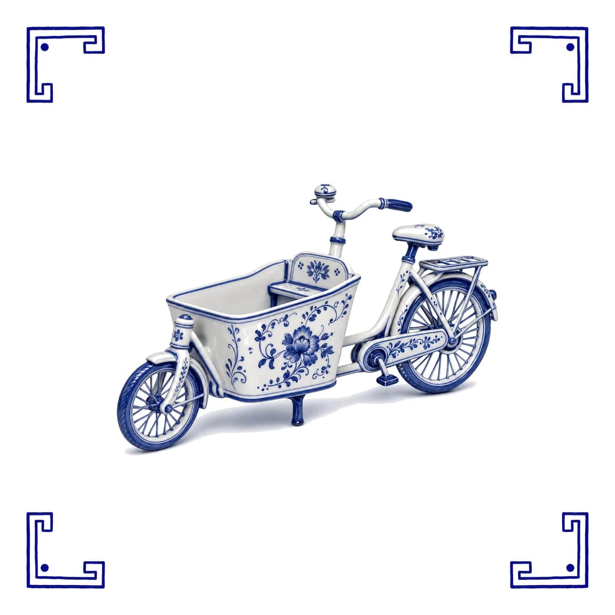 Bakfiets – Delfts blauw tegeltje