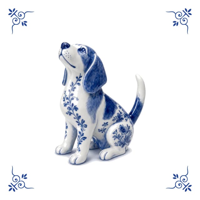 Beagle, Delfts blauw tegeltje