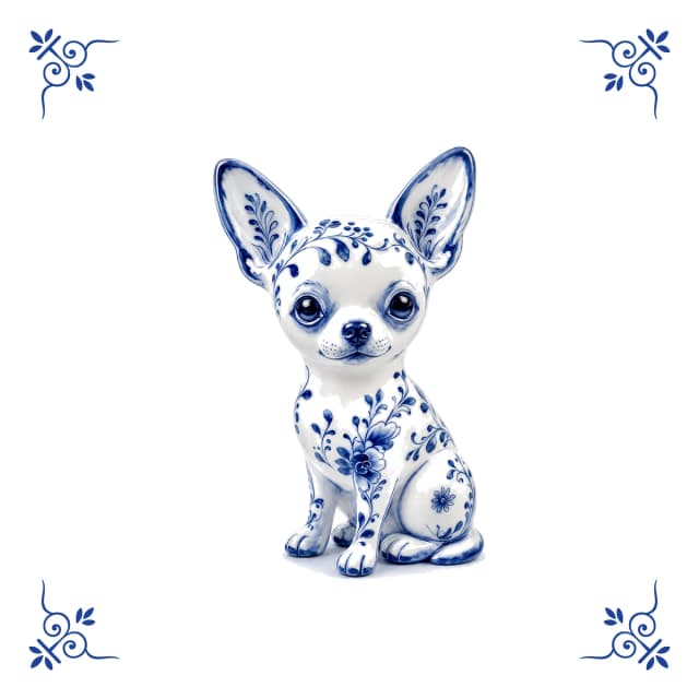 Chihuahua, Delfts blauw tegeltje