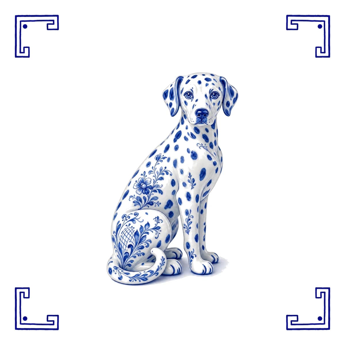 Dalmatiër – Delfts blauw tegeltje