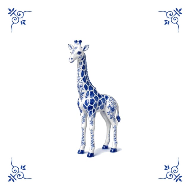 Giraffe, Delfts blauw tegeltje