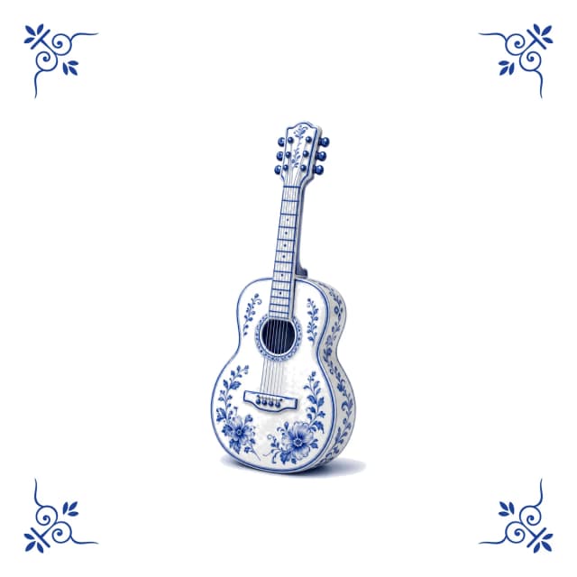 Akoestische gitaar, Delfts blauw tegeltje