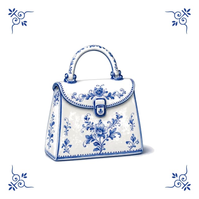 Handtas, Delfts blauw tegeltje