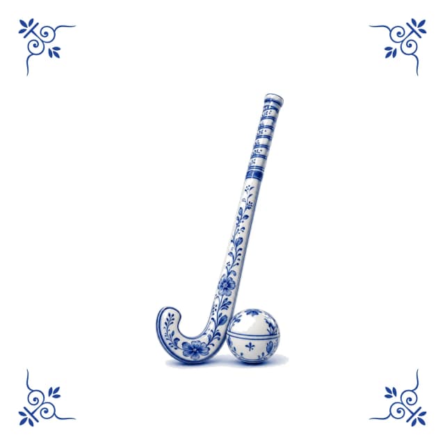 Hockeystick, Delfts blauw tegeltje