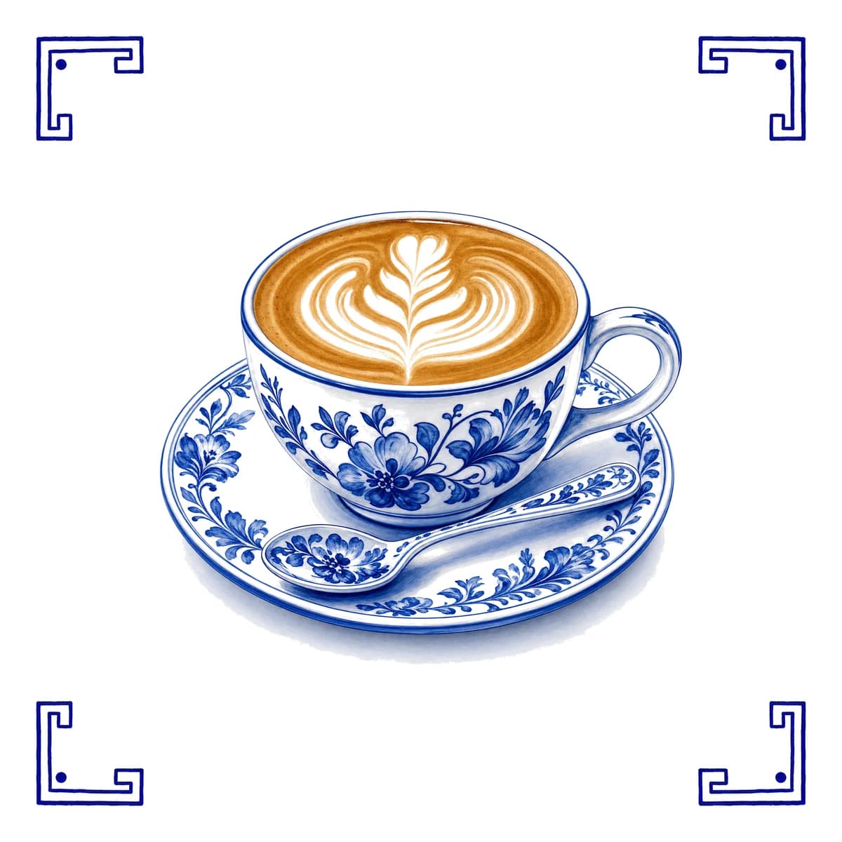 Koffie – Delfts blauw tegeltje