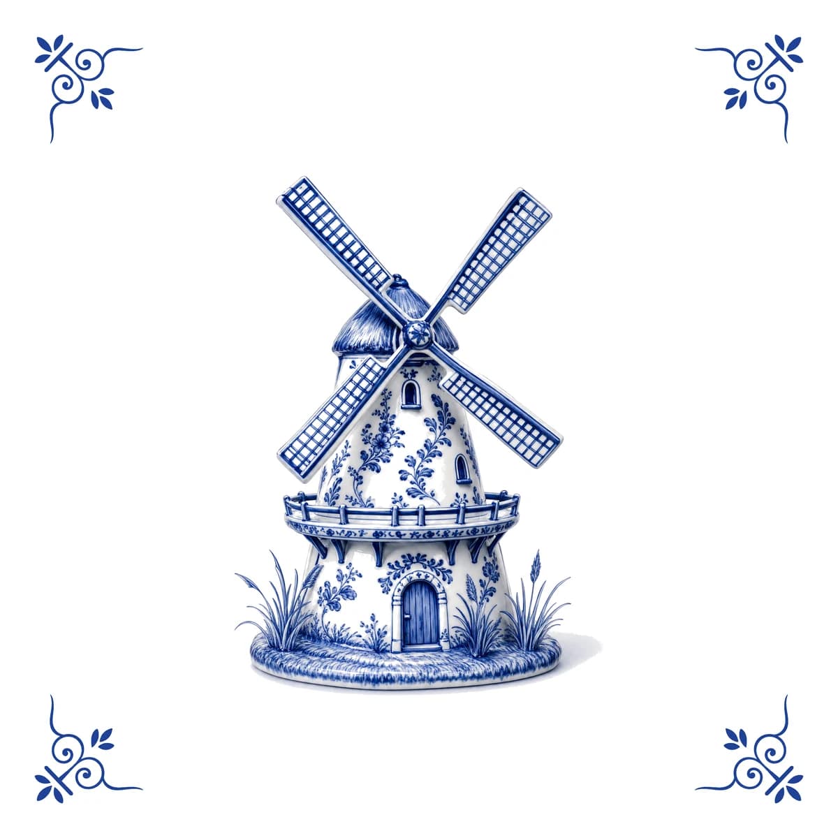 Molen – Delfts blauw tegeltje