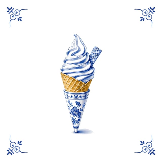 Softijsje, Delfts blauw tegeltje