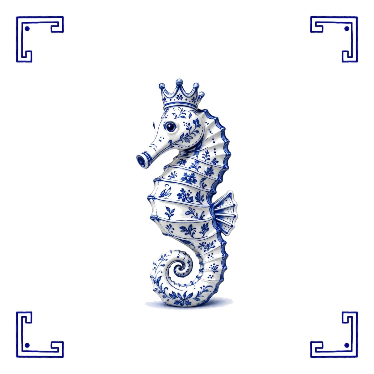Zeepaardje – Delfts blauw tegeltje